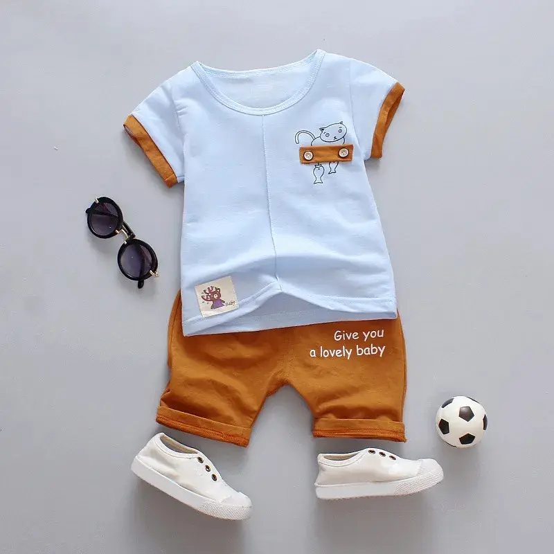 Cotton T-shirt set for baby boy/girls/Eid Collection