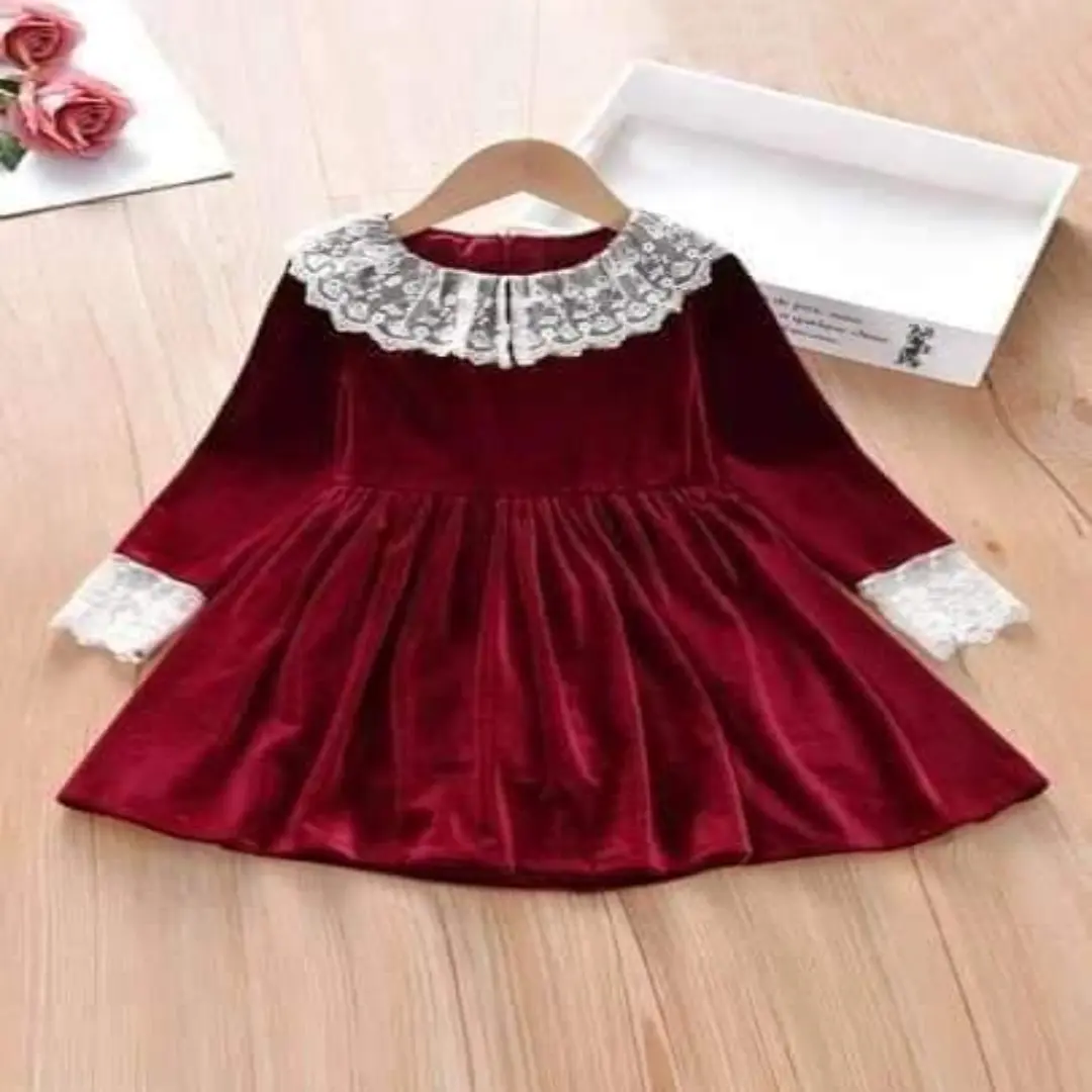 Baby Girls Velvet Long Sleeve Dress
