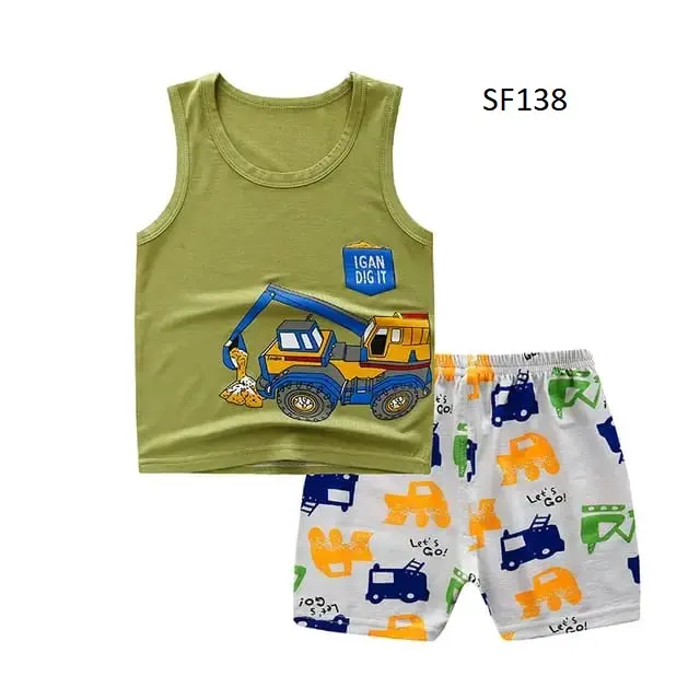 Cotton T-shirt set for Kid's